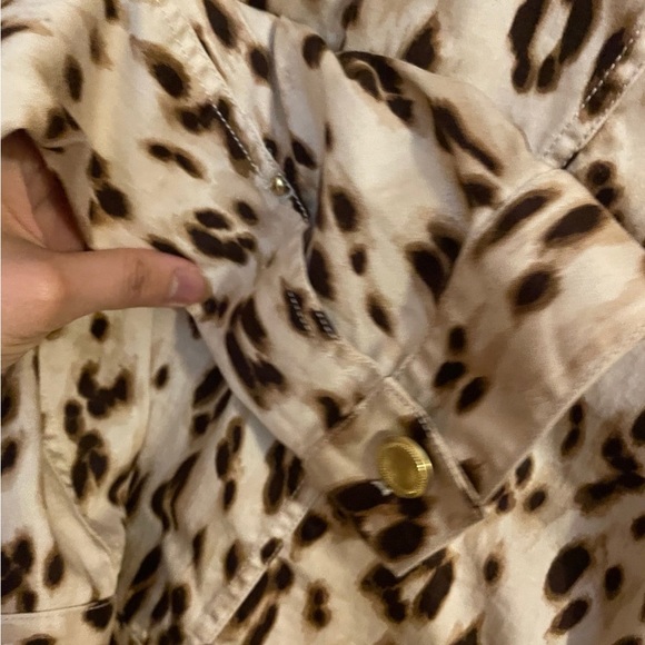 Chico’s Leopard Print Jean Jacket - Picture 6 of 6